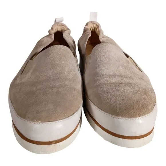 Softwaves Terracare Elyse Slip-On Shoe Loafer Cream Leather Womens 38.5/US 7.5-8