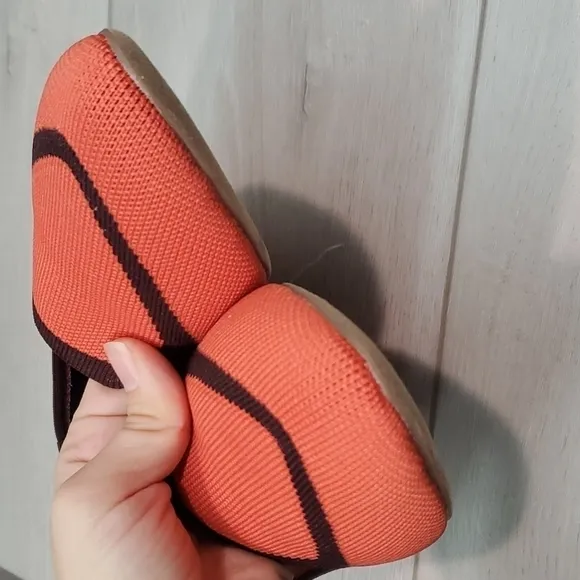 SoldNEW Birdies Womens  Blackbird Knit Flats Loafer Coral Slip on shoes sz 7