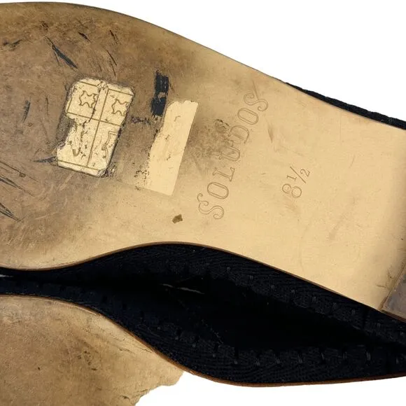 Soludos Embriodered Venetian Loafer 8.5 Southwestern Women's Flats Slipper Mule