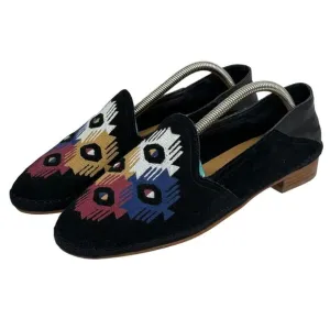 Soludos Embriodered Venetian Loafer 8.5 Southwestern Women's Flats Slipper Mule