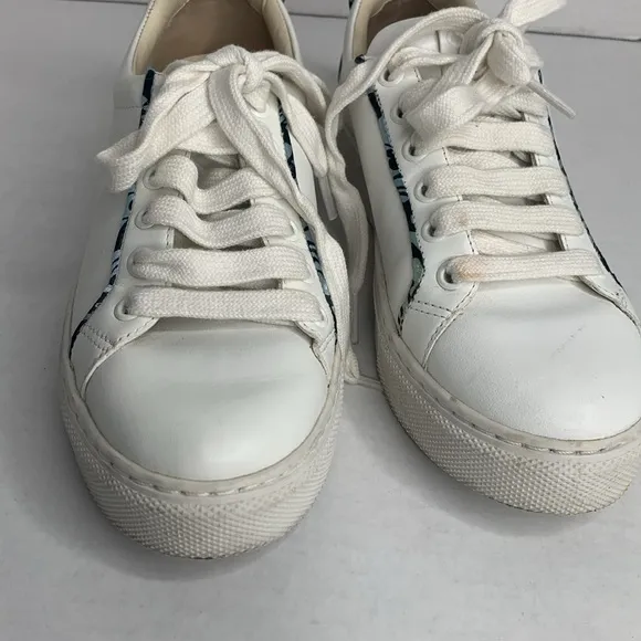 Sophia Webster white leather butterfly trainer sneakers