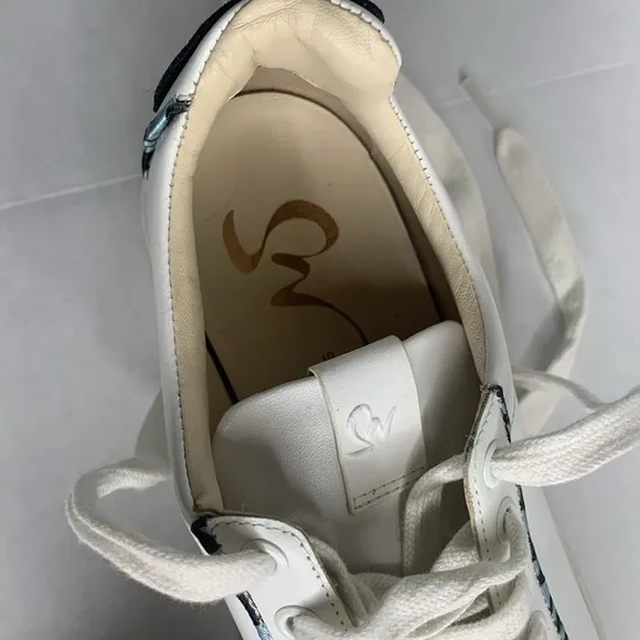 Sophia Webster white leather butterfly trainer sneakers