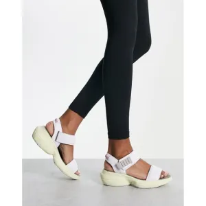 Sorel Blitz Stride Sporty Sandals US 10 EU 41 White Leather Platform