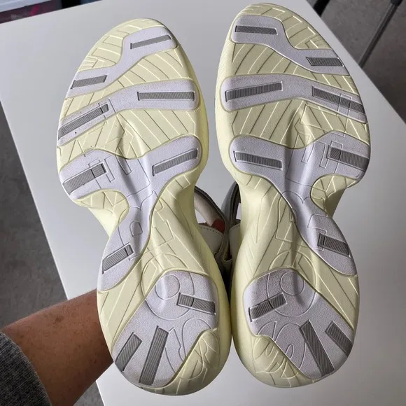 Sorel Blitz Stride Sporty Sandals US 10 EU 41 White Leather Platform