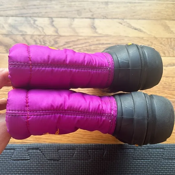 Sorel Cub Purple and Pink Insulated Pull On Winter Snow Boots Size 12