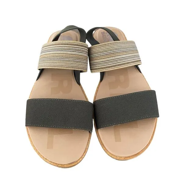Sorel Ella II Two Strap Olive Green Sandals size 8.5