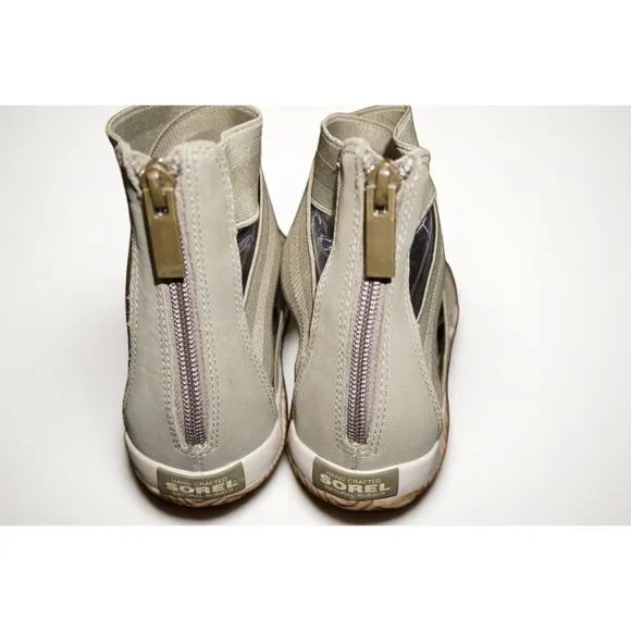 SOREL Ella Lace Gladiator Sandals – Sage Green Elastic Straps – Women’s Size 7.5