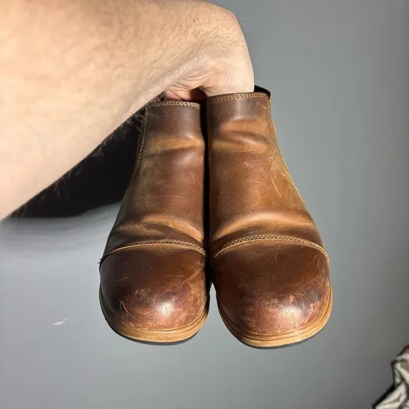 Sorel Evie Pull On Brown Ankle Boots Size 8.5