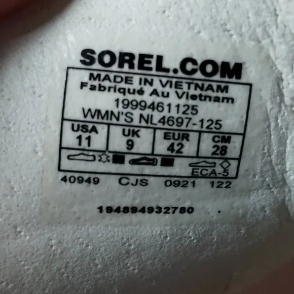 Sorel Kinetic Impact Sling Sandals NL4697-125 Women's size 11