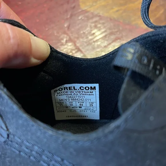 Sorel Kinetic Rush Ripstop Black and White Sneakers