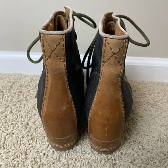 Sorel PDX Wedge Boots Lace Up Lexie Wedge Elk Camel Brown 8.5