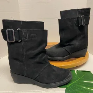 SOREl Pull On Wedge Leather Boots