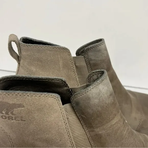 Sorel Womens Evie Pull On Boots Brown Leather Size 9.5 M