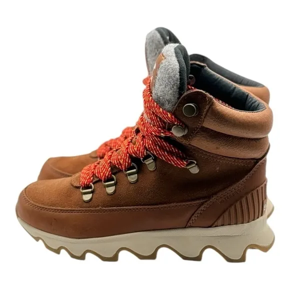 Sorel Women’s Kinetic Conquest Winter Brown Lace Up Boots | US 5