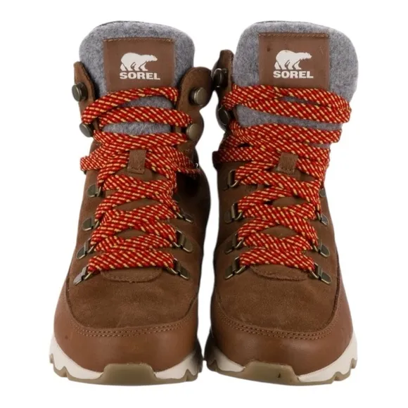 Sorel Women’s Kinetic Conquest Winter Brown Lace Up Boots | US 5