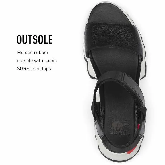 SOREL WOMEN'S KINETIC SANDALS - BLACK - SIZE 10.5
