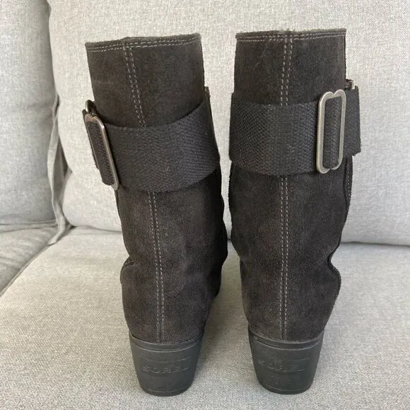 Sorel Toronto mid pull on wedge boots
