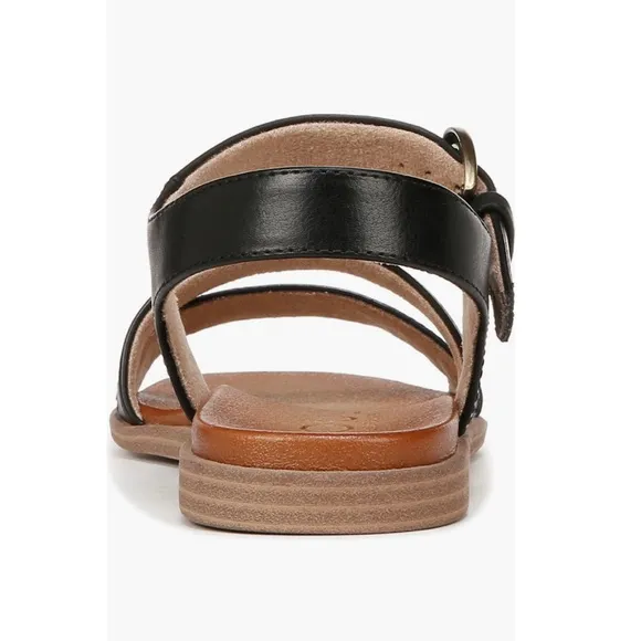 Soul Naturalizer Jayvee Sandals Black Faux Leather Women’s Size 8