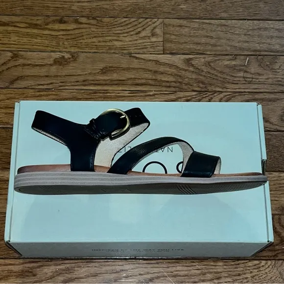 Soul Naturalizer Jayvee Sandals Black Faux Leather Women’s Size 8