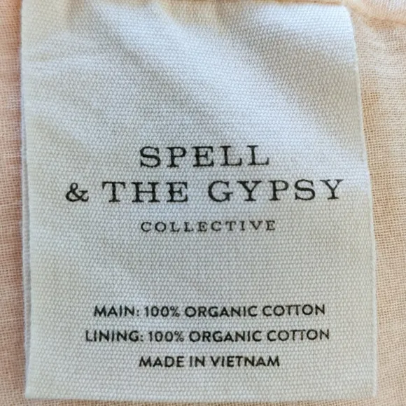 Spell &amp; The Gypsy Collective Utopia Strappy Sundress Cinnamon Size Large
