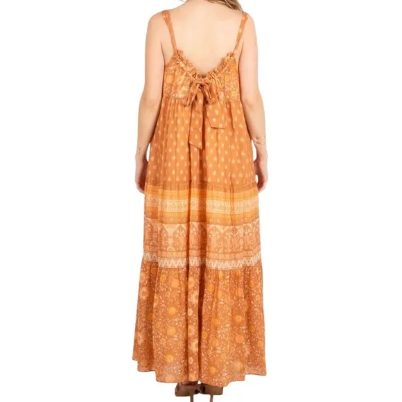 Spell &amp; The Gypsy Collective Utopia Strappy Sundress Cinnamon Size Large