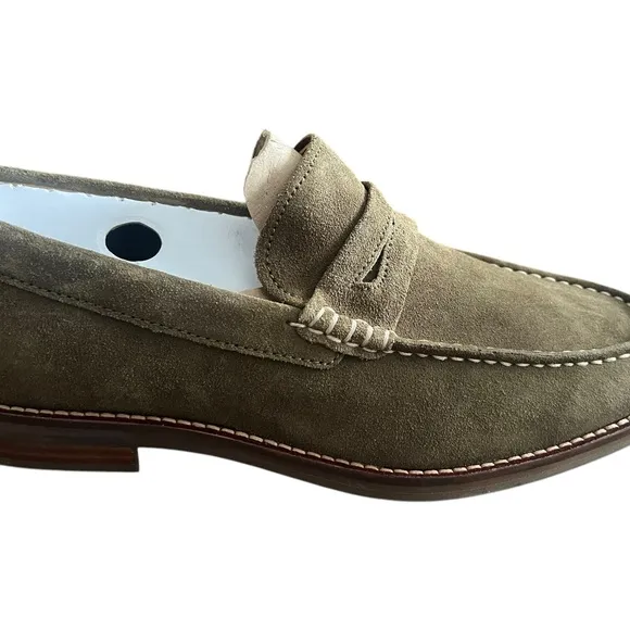 Sperry Green Suede Loafers Classic Slip-Ons
