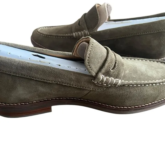 Sperry Green Suede Loafers Classic Slip-Ons