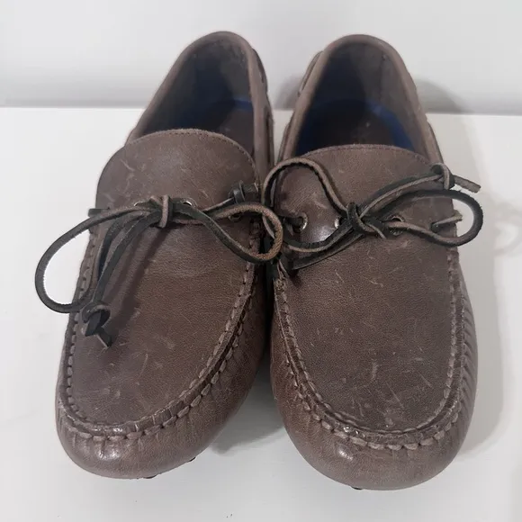 Sperry Hamilton Driver Loafers Dark Brown Pebbled Sole Mens Sz 9 Preppy Classic