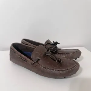 Sperry Hamilton Driver Loafers Dark Brown Pebbled Sole Mens Sz 9 Preppy Classic