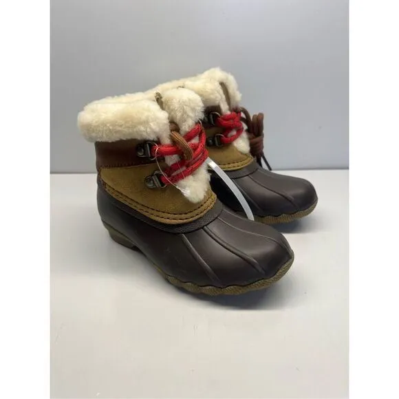Sperry Little Kids Alpine Saltwater Medium Beige Duck Boots STL165273 Size 10M
