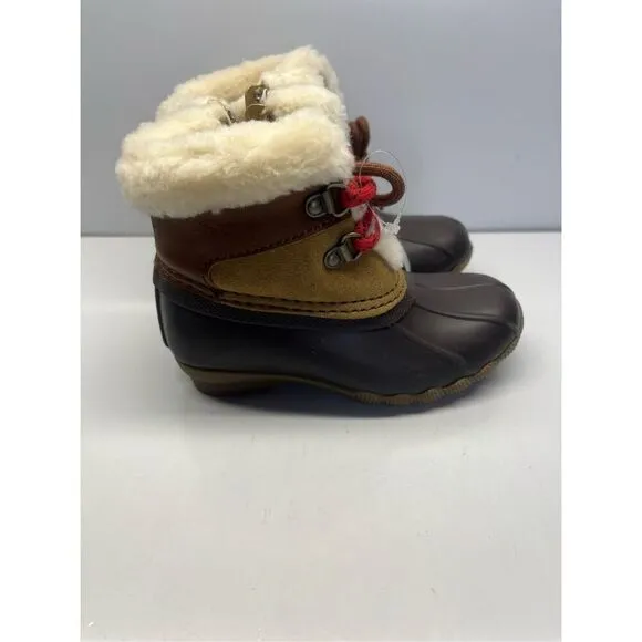 Sperry Little Kids Alpine Saltwater Medium Beige Duck Boots STL165273 Size 10M