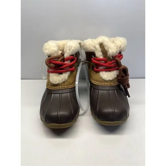 Sperry Little Kids Alpine Saltwater Medium Beige Duck Boots STL165273 Size 11