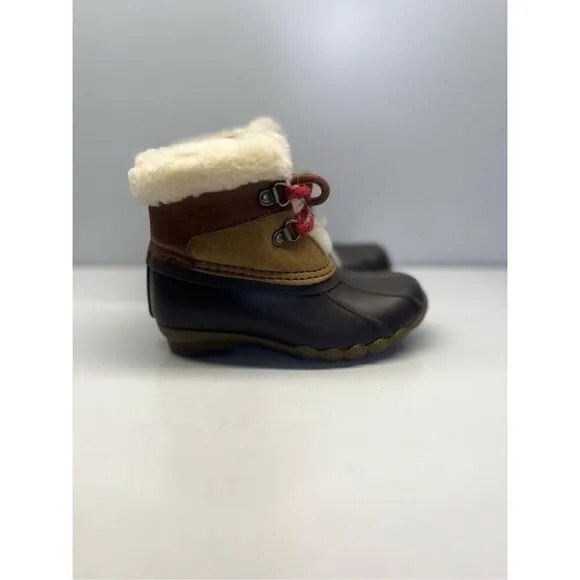 Sperry Little Kids Alpine Saltwater Medium Beige Duck Boots STL165273 Size 11