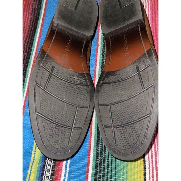 Sperry Tassel Loafer Shoes Men 11.5M Brown Slip On Business Wedding 0823500‎
