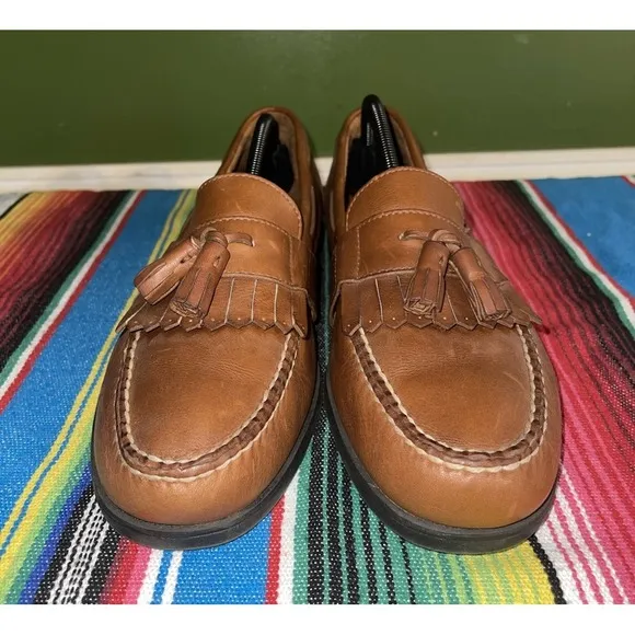 Sperry Tassel Loafer Shoes Men 11.5M Brown Slip On Business Wedding 0823500‎