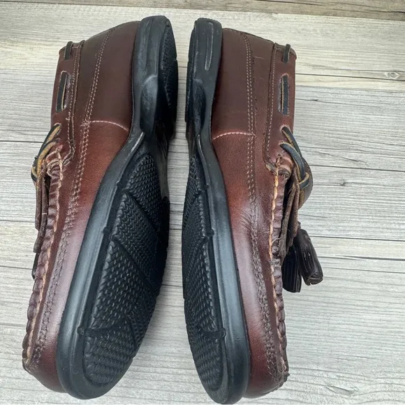 SPERRY Top Sider Tremont DBL KT Amaretto, Brown Leather size 8M Original Box