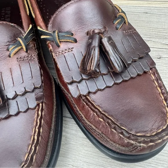SPERRY Top Sider Tremont DBL KT Amaretto, Brown Leather size 8M Original Box