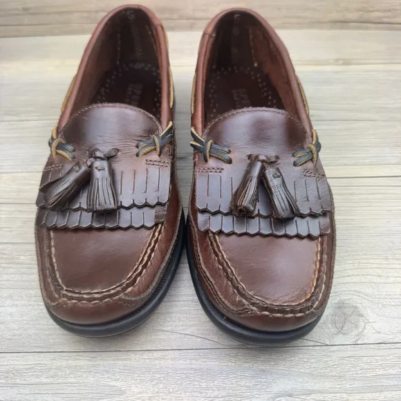 SPERRY Top Sider Tremont DBL KT Amaretto, Brown Leather size 8M Original Box