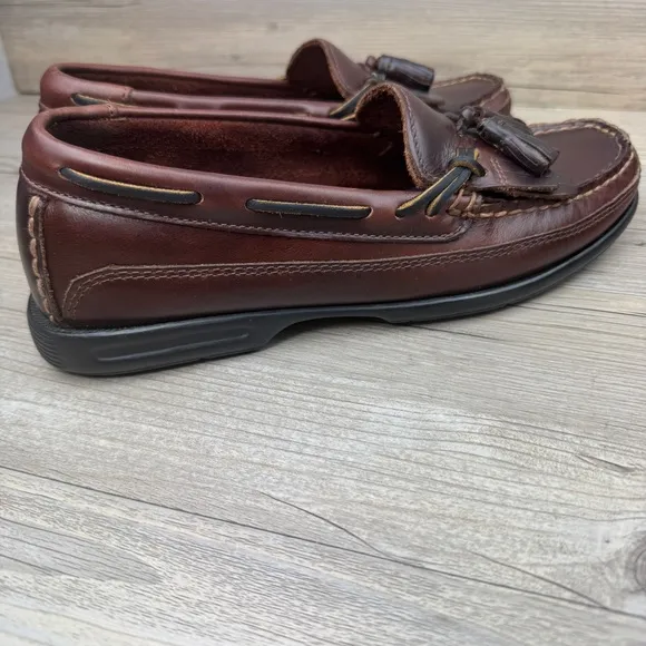 SPERRY Top Sider Tremont DBL KT Amaretto, Brown Leather size 8M Original Box