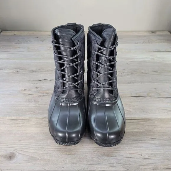 Sperry Black Saltwater Duck Boots Sz 8.5