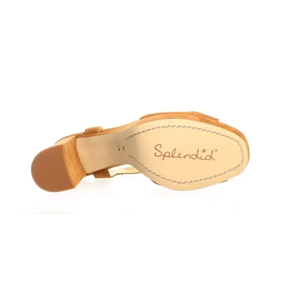 Splendid Bates Caramel Ankle Strap Heels Sandals
