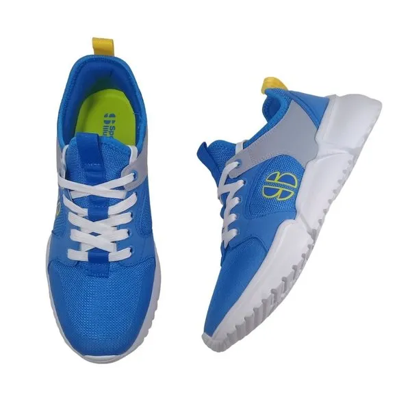 Sports Illustrated Men's NEW Mscasey-J Cushioned Sole Blue/Gray Lite Sneakers 8M