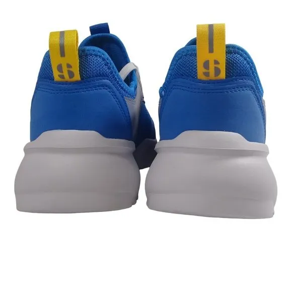 Sports Illustrated Men's NEW Mscasey-J Cushioned Sole Blue/Gray Lite Sneakers 8M