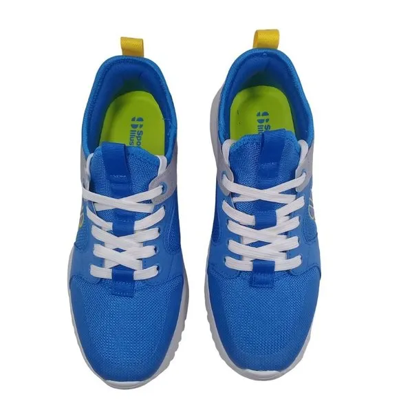 Sports Illustrated Men's NEW Mscasey-J Cushioned Sole Blue/Gray Lite Sneakers 8M