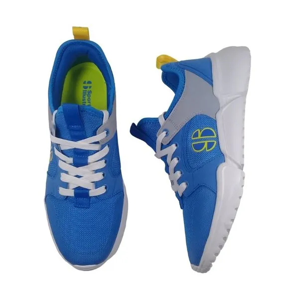 Sports Illustrated Men's NEW Mscasey-J Cushioned Sole Blue/Gray Lite Sneakers 8M