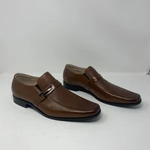 Stacy Adams Beau 24692-221 Loafers Men 9.5 M Cognac Leather Moc Toe Slip On 0663
