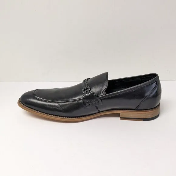 Stacy Adams Duval Moc Toe Loafers, Black, Men's 12 M