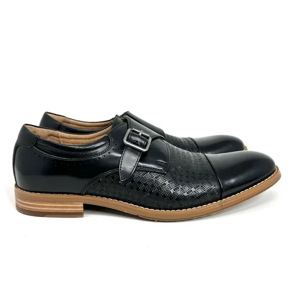 Stacy Adams Fenwick Cap Toe Monk Strap Loafers