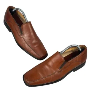 Stanley Blacker men's‎ loafers, tan brown, size 10 leather
