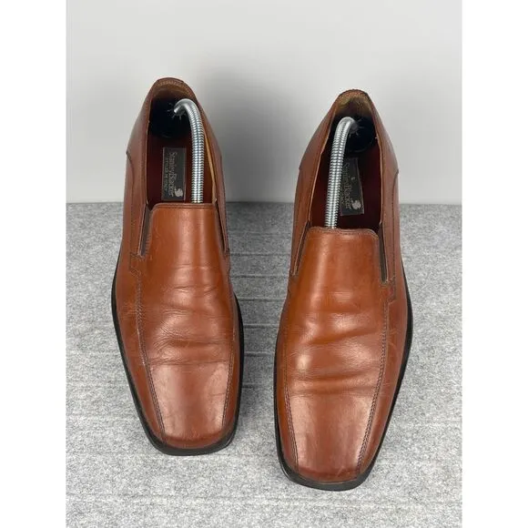 Stanley Blacker men's‎ loafers, tan brown, size 10 leather